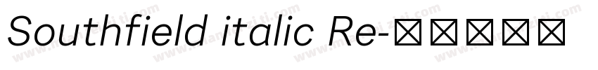 Southfield italic Re字体转换